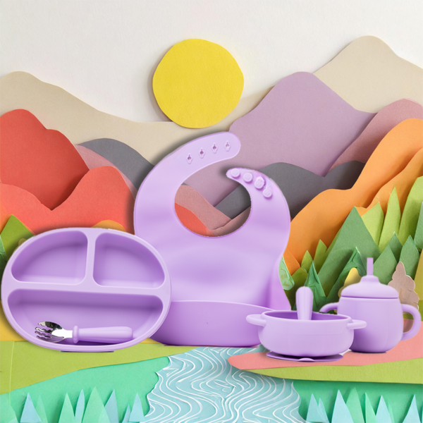 Nurture Feeding Set - Purple