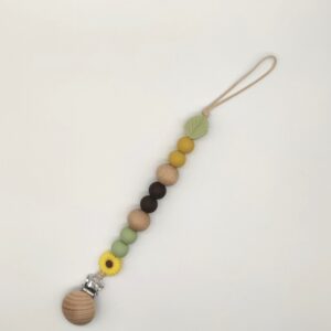 Beaded Silicone Pacifier Clip