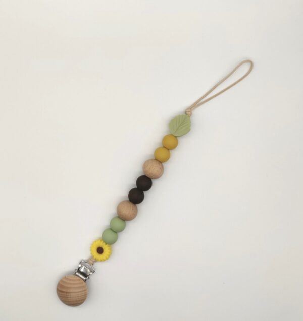 Beaded Silicone Pacifier Clip